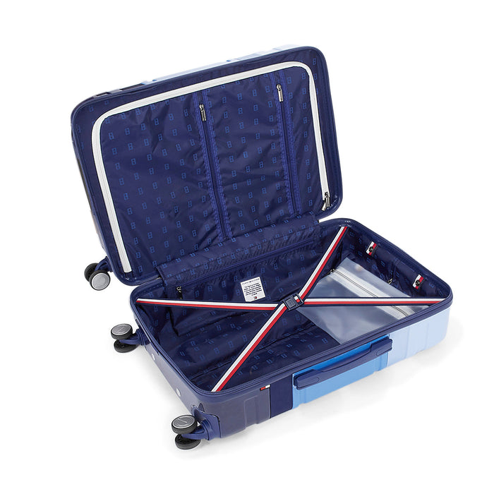 Tommy Hilfiger Unisex Triton Plus Hard Luggage Set of 2 Blue (Cabin & Mid)