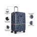 Tommy Hilfiger Twister Unisex Hard Luggage Set of 2 Navy (Mid + Cargo)