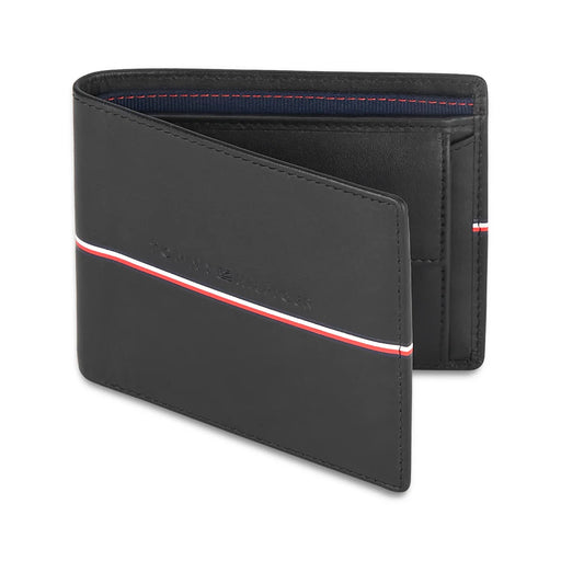 Tommy Hilfiger Sirmione Mens Leather Global Coin Wallet-Black