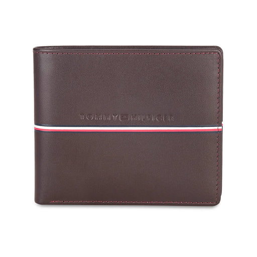 Tommy Hilfiger Sirmione Mens Leather Global Coin Wallet-Brown