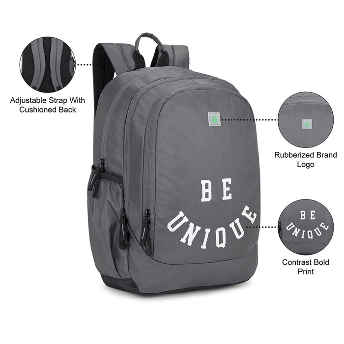 UCB Unique Laptop Backpack Grey