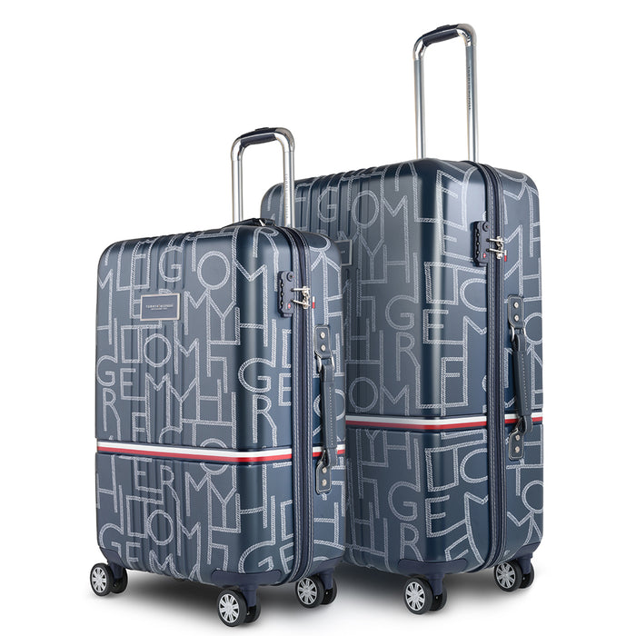 Tommy Hilfiger Twister Unisex Hard Luggage Set of 2 Navy (Mid + Cargo)