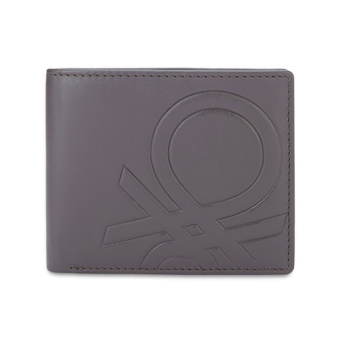 UCB Anzio Men's Leather Global Coin Wallet Brown