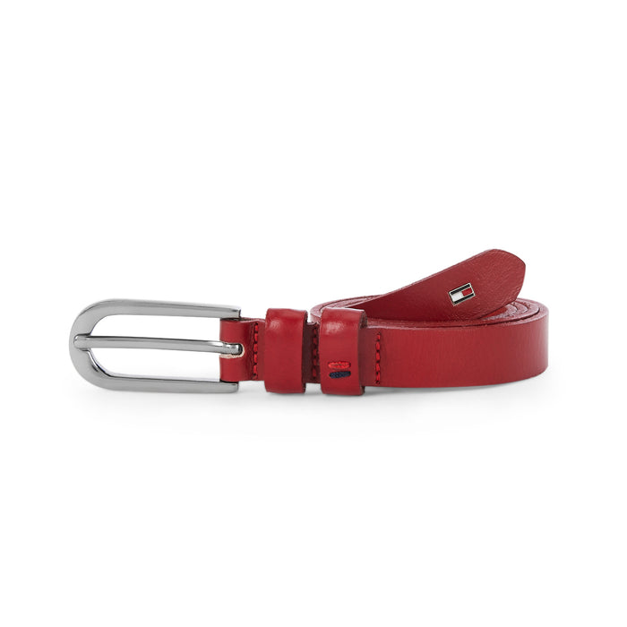 Tommy Hilfiger Nellie Mens Leather Belt Red Small Size