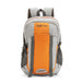 The Vertical Voyage Unisex Slim Polyester Water Resistant Backpack Gray