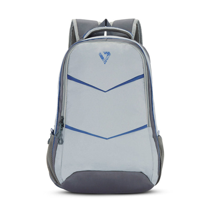 The Vertical Routine Unisex Polyester High School Bag gray