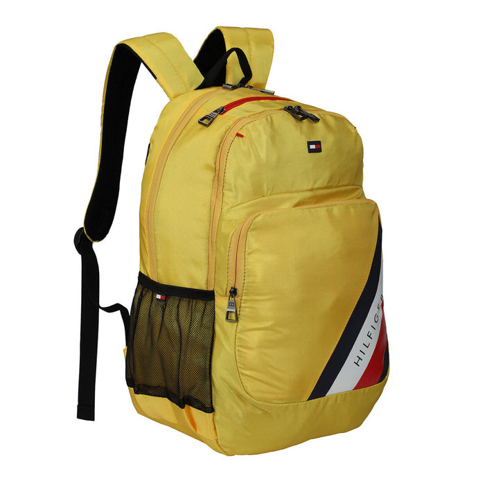 Tommy Hilfiger Pine Unisex Polyester 15 Inch Laptop Backpack Yellow