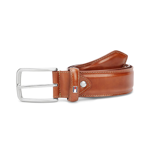 Tommy Hilfiger Adiron Leather Belt Tan Small Size