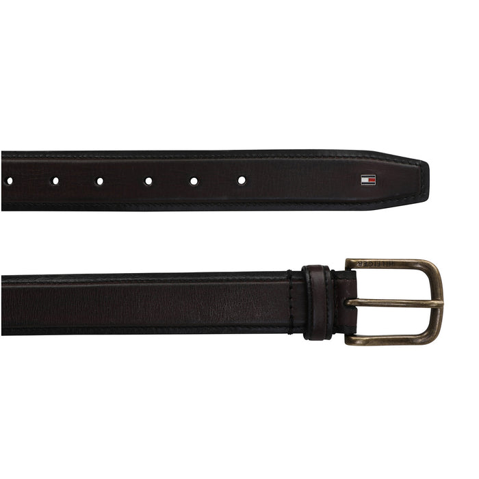 Tommy Hilfiger Sherman Leather Belt Brown Small Size