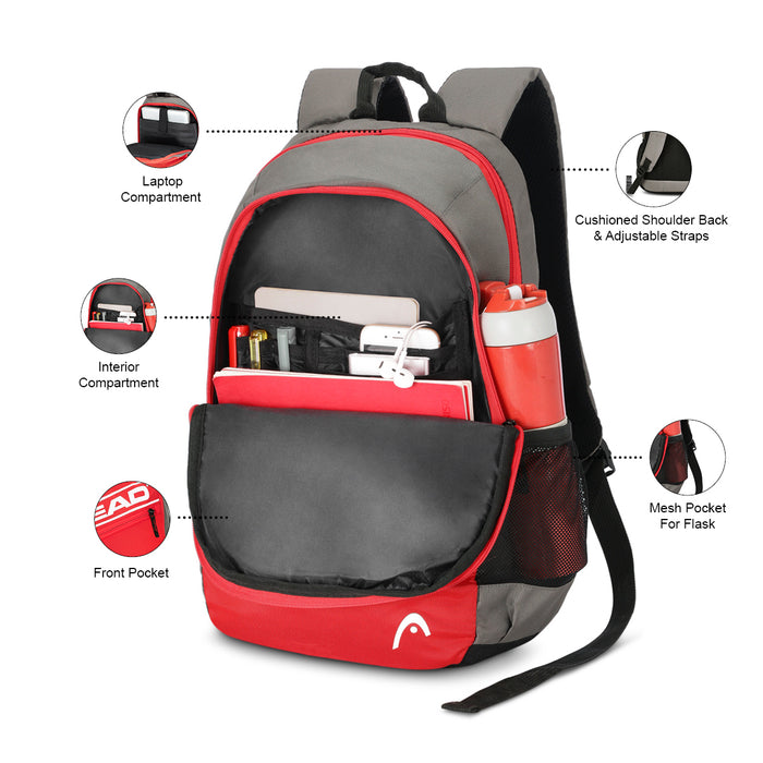 Head Davis Laptop Backpack Red 45