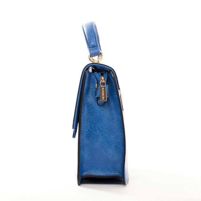 Sugarush Vegas Satchel Handbag Royal Blue Medium