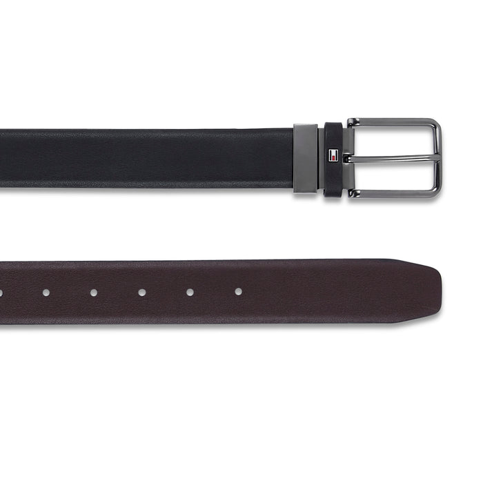 Tommy Hilfiger Aldo Leather Reversible Belt Black + Brown Medium Size