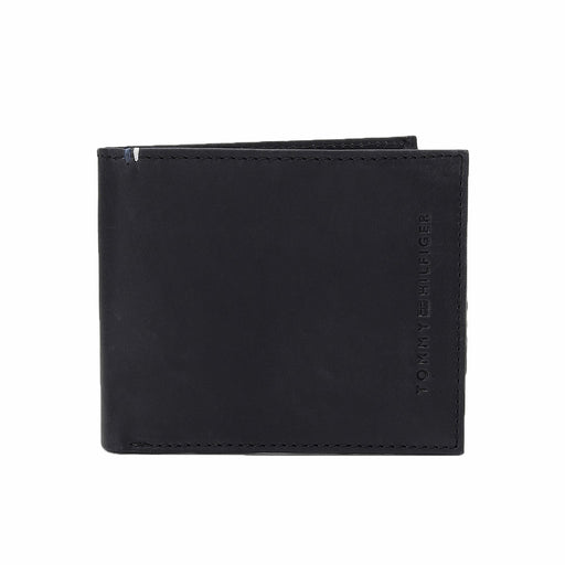 Tommy Hilfiger Adonis Mens Leather Slimfold Wallet Black