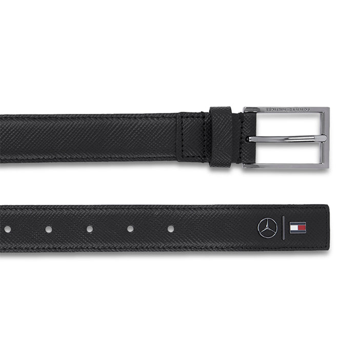 Tommy Hilfiger 2Mb Belt With Formal Buckle 3.0 Mens Leather Belt Black Large Size