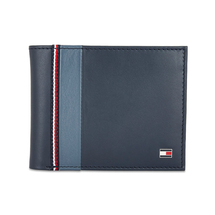 Tommy Hilfiger North Mens Leather Global Coin Wallet navy