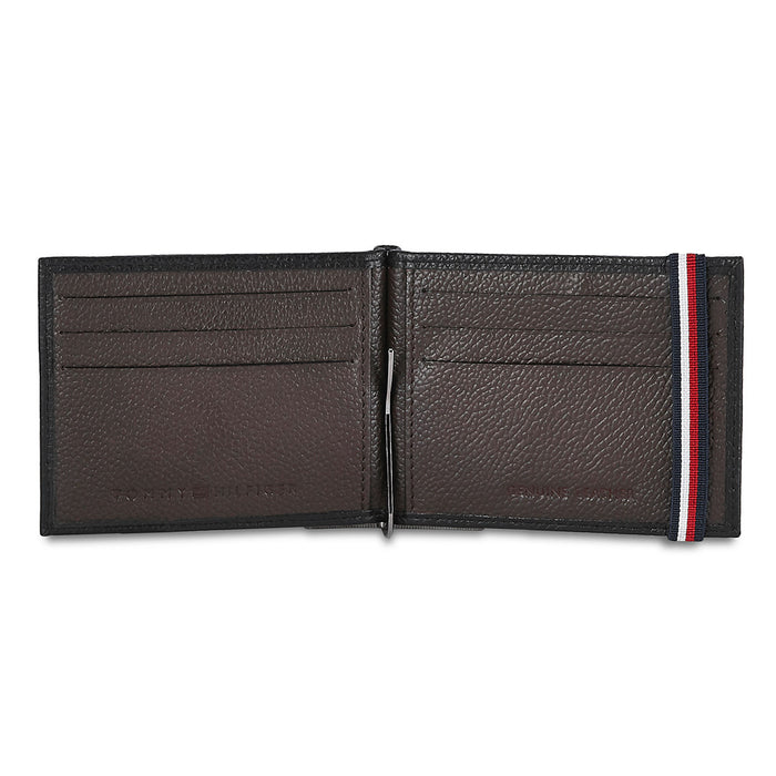 Tommy Hilfiger Milled Club Mens Leather Moneyclip Wallet