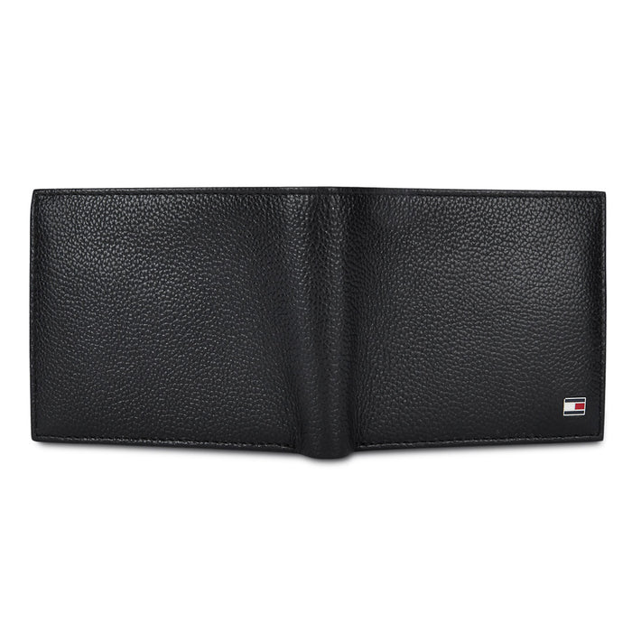 Tommy Hilfiger Chase Menbs Leather Passcase Wallet Black
