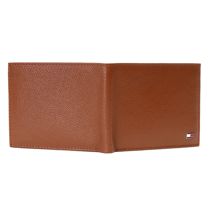 Tommy Hilfiger Chase Menbs Leather Passcase Wallet Tan