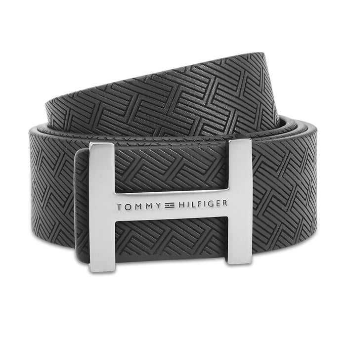 Tommy Hilfiger Merino Leather Reversible Belt Black