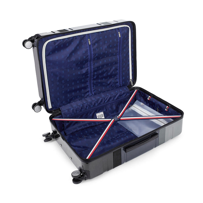 Tommy Hilfiger Triton Plus Unisex ABS Hard Luggage Black & Gary