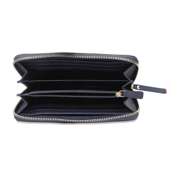 Tommy Hilfiger Omaha Womens Genuine Leather Wallet Navy