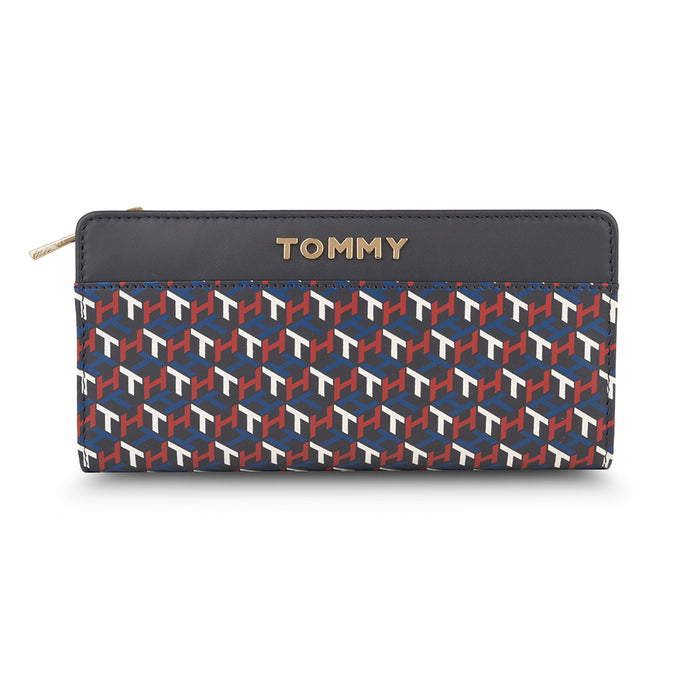 Tommy Hilfiger Foraker Womens Leather Wallet navy