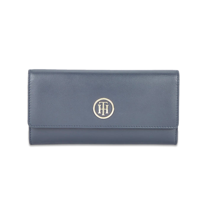 Tommy Hilfiger Layne Womens Leather Wallet Navy