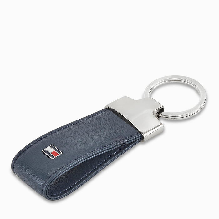 Tommy Hilfiger Combo Gift set - Leather Global Coin Wallet + Card Holder + Key Fob Navy Color