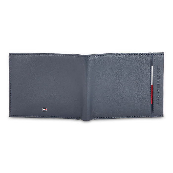 Tommy Hilfiger Ramiro Mens Leather Global Coin Wallet Navy