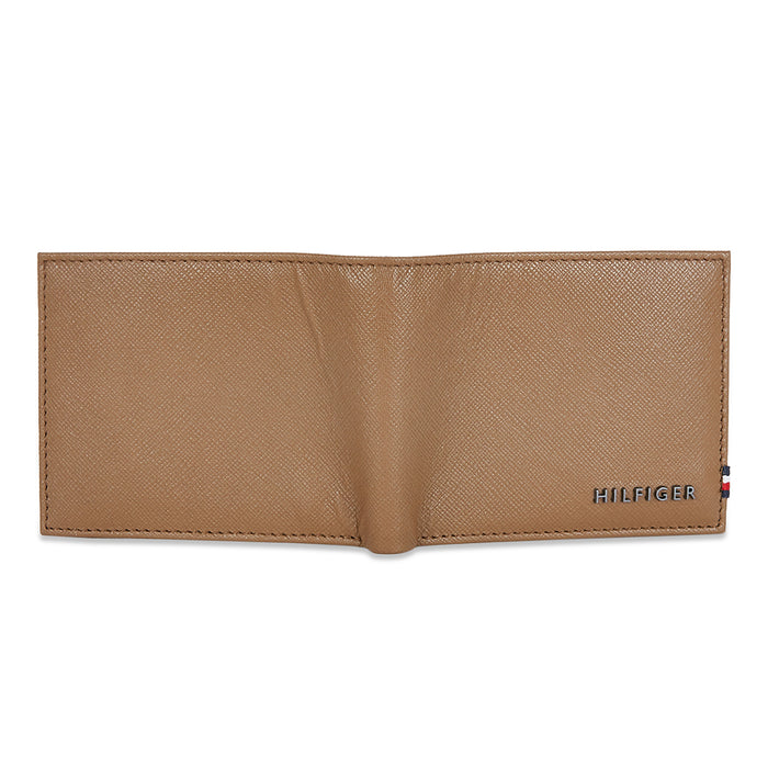 Tommy Hilfiger Sawyer Mens Leather Global Coin Wallet Tan