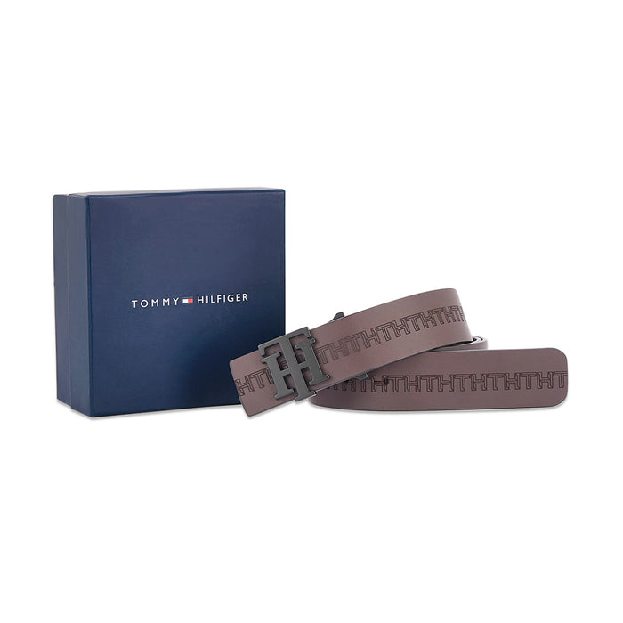 Tommy Hilfiger Murray Mens Non Reversible Belt Brown