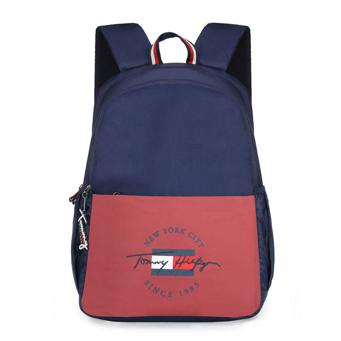 Tommy Hilfiger Milo Laptop Backpack Navy & Burgundy