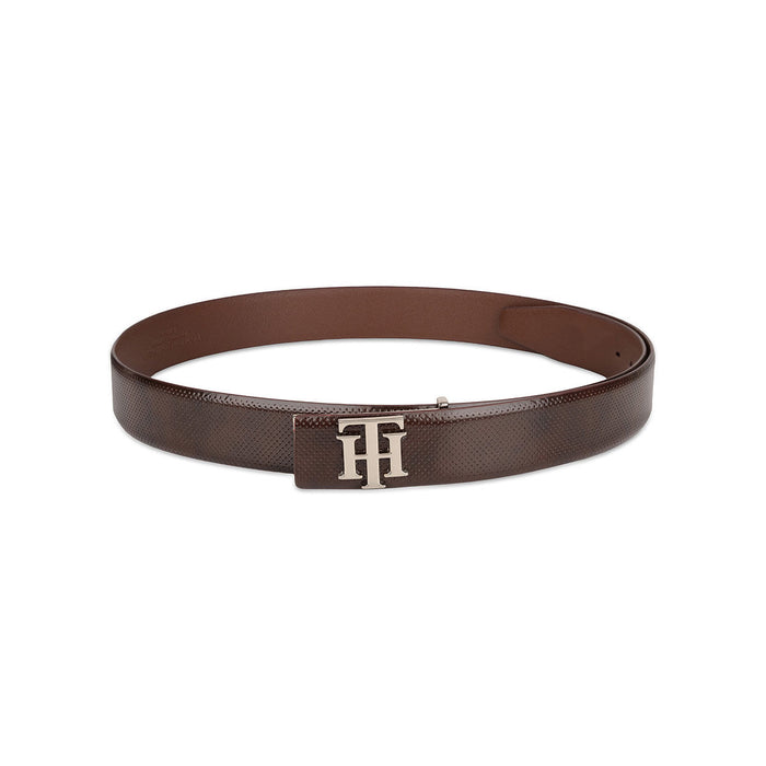 Tommy Hilfiger Yangy Pro Mens Leather Non Reversible Belt brown