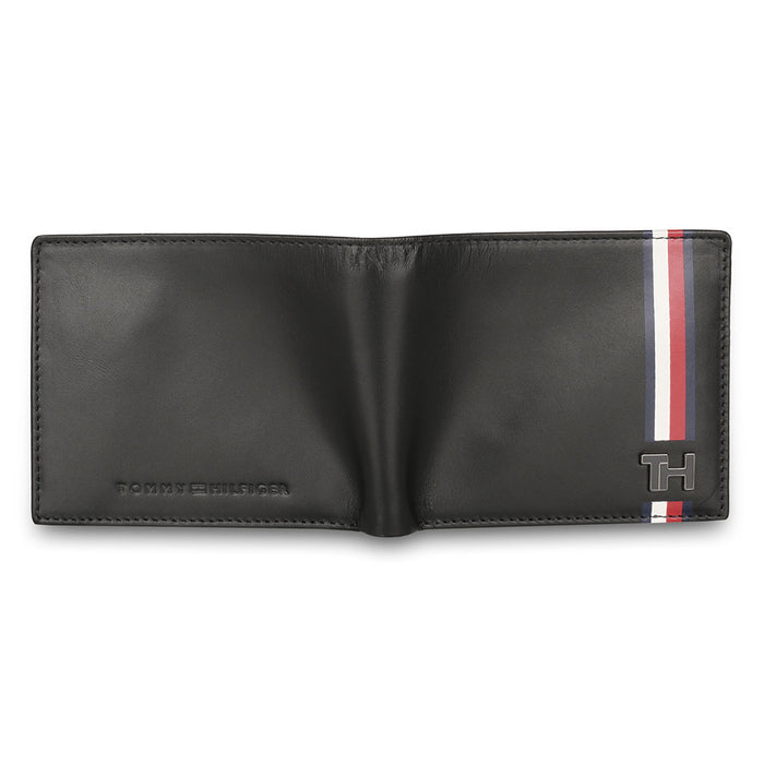 Tommy Hilfiger Angus Embossed Menbs Global Coin Wallet Black