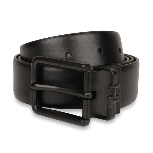 Tommy Hilfiger Albie Mens Reversible Leather Belt Black