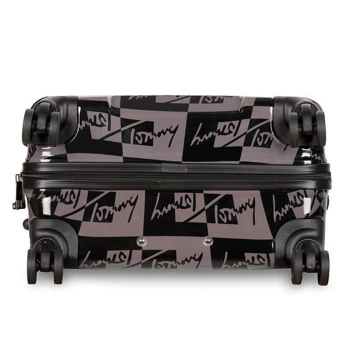 Tommy Hilfiger Spring Feild Hard Luggage Black & Grey
