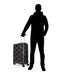 Tommy Hilfiger Spring Feild Hard Luggage Black & Grey