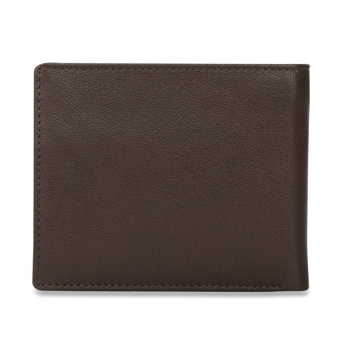 The Vertical Magnum Men Leather Global Coin Wallet Brown