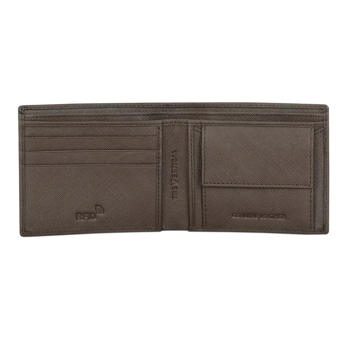 The Vertical Maestro Men Leather Global Coin Wallet Brown