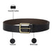 The Vertical Rue Mens Leather Belt Navy
