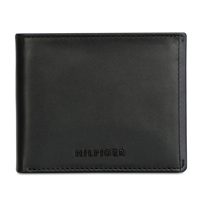 Tommy Hilfiger Deckard Men Leather Global Coin Wallet Black
